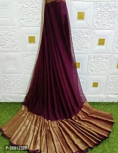 Fancy Chiffon Saree With Blouse Piece For Women-thumb0