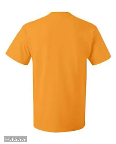 Stylish Polyester Solid Round Neck T-Shirt for Men-thumb0