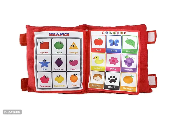 Children Educational Learning Cotton Pillow Book Ideal for Kids Learning English, Hindi, Alphabets, Numbers, Animals, Fruits and Vegetables-thumb5