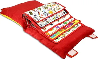 Baby Learning Cushion Soft Pillow Cum Book with English and Hindi Alphabet, Color Name, Shape, Days, Week and Year, Body Parts Learning Cushion Book, Learning Experience for Kids-thumb3