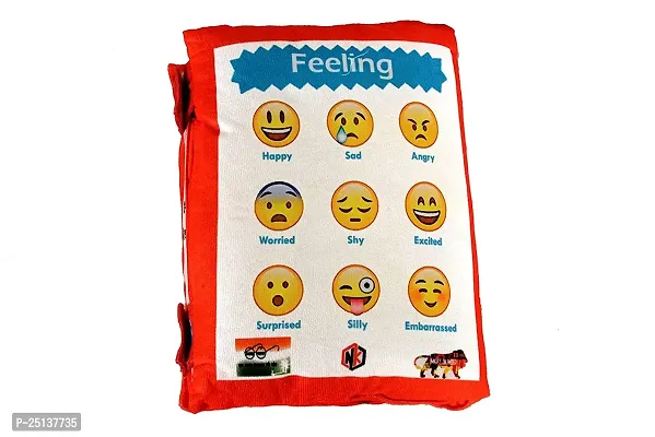 Kids Learning Cushion Pillow Cum Book with English and Hindi Alphabet, Numbers, Animal Names kids pillow book-thumb4