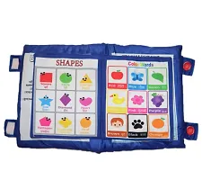 Kid's Learning Cushion Pillow Cum Book with English and Hindi Alphabets, Numbers, Animals Names | Velvet Cushion Book for Interactive Learning for Kids-thumb3