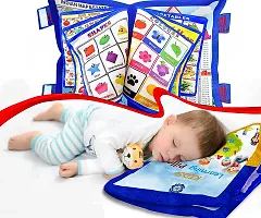 Educational Pillow For Kid's Education Toys For Kids Learning Cushion Pillow Cum Book with English and Hindi Alphabets, Numbers, Animals Names | Cushion Book for Interactive Learning for Kids.-thumb3