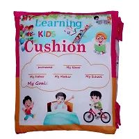 Velvet 14 Side Learning Pillow Book for Kids, Sitting Washable Kids Sleeping Pillow with Numeric, Alphabet, Vehicle Fruits, Indian State Educational with Fun Purpose-thumb3