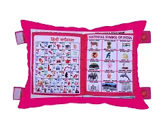 NEW Baby Learning Cushion Soft Pillow Cum Book with English and Hindi Alphabet, Color Name, Shape, Days, Week and Year, Body Parts Learning Cushion Book, Learning Experience for Kids (Multicolour)-thumb3