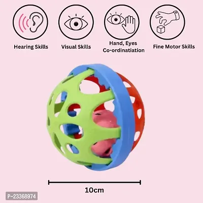 Soft Plastic Rubber Body Rolling Hand Bell Ball Baby Rattles Toy Rattle-thumb4