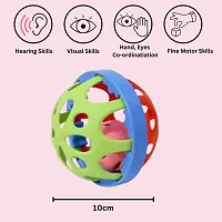 Baby Teether Tube Ball Loopi Toy Sensory Teething Toys for Babies Baby teether, Soothe Teething with Rattle 3-12 Months-thumb1