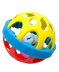 Baby Teether Tube Ball Loopi Toy Sensory Teething Toys for Babies Baby teether, Soothe Teething with Rattle 3-12 Months-thumb3