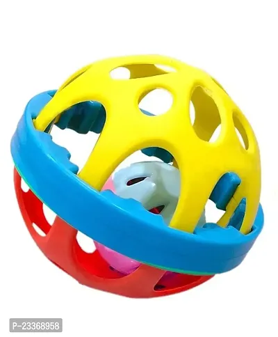 Baby Teether Tube Ball Loopi Toy Sensory Teething Toys for Babies Baby teether, Soothe Teething with Rattle 3-12 Months-thumb4