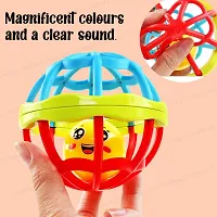 Soft Pinch Colorful Rattle Ball Toy - Multicolour-thumb4