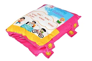 NEW Baby Learning Cushion Soft Pillow Cum Book with English and Hindi Alphabet, Color Name, Shape, Days, Week and Year, Body Parts Learning Cushion Book, Learning Experience for Kids (Multicolour)-thumb3