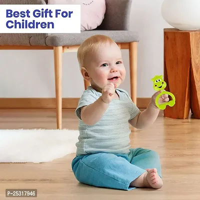 Baby Rattle Toy Set For Toddler Kids - Attractive, Cute, Colorful Rattles Teeth able Toy Set For Babies - Shake hands  follow the rhythm toys - Fine Motor Skills - Pack Of 5 Pieces-thumb4