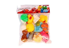 12 Pcs New Born Baby Chu Chu Bath Toys With BPA Free Non-Toxic Bath Toy-thumb2