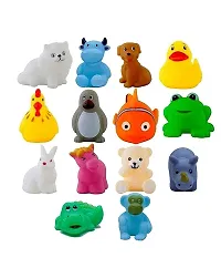 12 Pcs New Born Baby Chu Chu Bath Toys With BPA Free Non-Toxic Bath Toy-thumb3