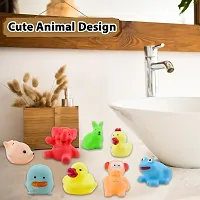 12 pcs animal soft and cute bath chu chu toy for little kids Bath Toy Water tubt toy perfect gift for kids-thumb1