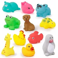 Chu-Chu Toyz For Kids Baby Squeeze Sound Bath Toy Colorful Animal Shape Toy for Kids-Multicolor Bath Toy (Multicolor)-thumb1