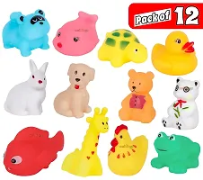 bath toy bathtub toy for new born baby toysMix Cute Chu Chu Animals Swimming Water Toys Non-Toxic , Colorful Animals Baby Bath Toy Set for Kids ( Set of 12pcs)-thumb4