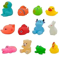 Animal Toy With Chu Chu Sound For Children Bath Toy (Multicolor)- 12 Pc Set Bath Toy (Multicolor)-thumb2