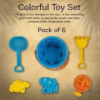 TOYS Building Beach Toys Set for Kids, Beach Sand Castle Toys - Activity Playset  Gardening Tool with Bucket| Kids Baby Toys| Sand Castle Beach Toys for Kids 3-10 Years-thumb3
