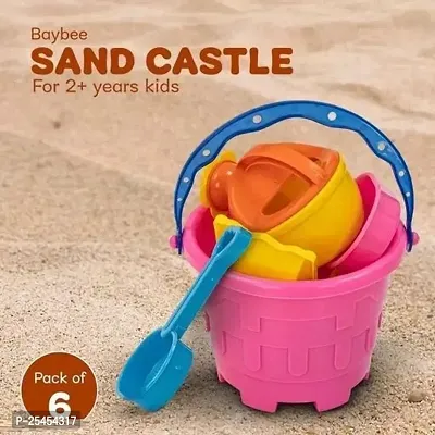 BO-Beach fun toys for kids | beach set for kids| playing toys for kids | 6 in 1 set (Pack of 1)