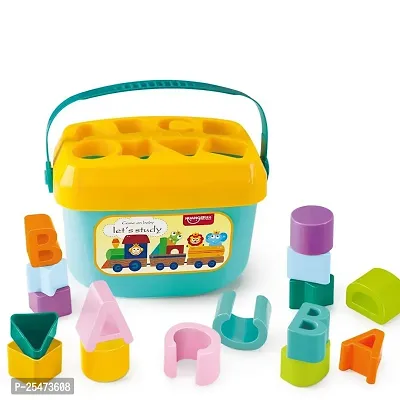 Baby and Toddler First Block Shape, Sorter, Colors, ABCD Shape, Toys for Kids-thumb0