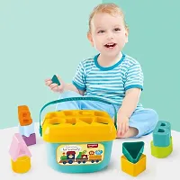 Baby and Toddler Plastic First Block Shape, Sorter, Colors, ABCD Shape, Educational Learning Activity Toy for Babies Toys for 1 2 3 Year Old Boy and Girl-thumb2