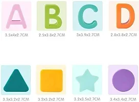 Baby and Toddler Plastic First Block Shape, Sorter, Colors, ABCD Shape, Toys for 1 Year Old-thumb2