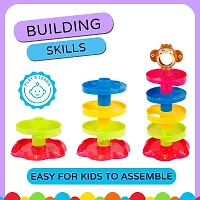 Ramp Roll Ball Tower for Toddlers | Ball Drop and Roll Swirling Tower | Educational Brain Development Activity  Learning Monkey Toys | Best Gift for Children(5 Layer). 1-5 Years Kids!-thumb2