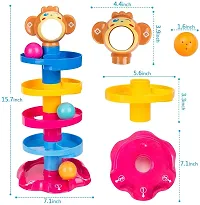 Rolling Ball Drop  Roll Swirling Tower for Baby and Toddlers - Educational Toy for Kids - Multi Color-thumb1