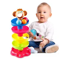 Rolling Ball Drop  Roll Swirling Tower for Baby and Toddlers - Educational Toy for Kids - Multi Color-thumb3