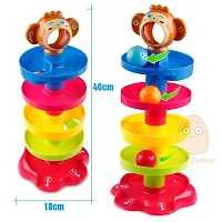 A Roll Ball Toy with 7 Layer Ball Drop Tower Run with Roll Swirling Ramps for Baby and Toddler Educational Development Toy Set-thumb3