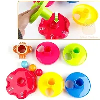 Ball Ramp Educational Toy Puzzle Rolling Ball | ABS Material, Non Toxic, (12 mm x 25 mm), Bright Multi Colors-thumb1