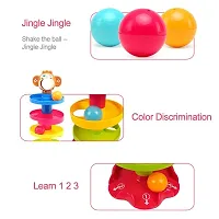 Ball Ramp Educational Toy Puzzle Rolling Ball | ABS Material, Non Toxic, (12 mm x 25 mm), Bright Multi Colors-thumb3