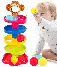 Rolling Ball Drop  Roll Swirling Tower for Baby and Toddlers - Educational Toy for Kids - Multi Color-thumb1