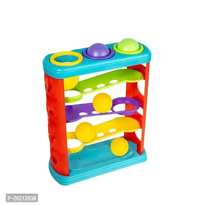Hammer Knock Ball for Babies and Toddlers - Pound and See The Balls roll Down The ramps for Infants (Multicolour)-thumb5