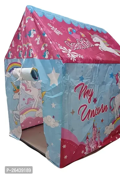 Colorfull and Extremely Light Weight Indoor and Outdoor Kids Play Tent House for 10 Year Old Girls and Boys Childrens, Multi, Tent House Theme-thumb0