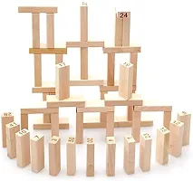 Zenga Tube Pack Hardwood Blocks Stacking Tower Game for Kids Ages 6 and Up, 1 or More Players-thumb3