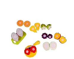 Vegitable Bage 5pcs Small 5 Pcs D Sliceable Fruits and Vegetable Cutting Play Toy Set for Kids with Knife Plate Realistic Vegetables Set Can Be Cut in 2 Parts Cut-Out-thumb2