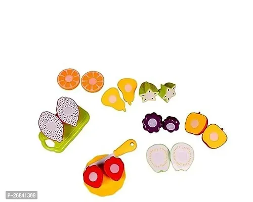 Vegitable Bage 5pcs Small 5 Pcs D Sliceable Fruits and Vegetable Cutting Play Toy Set for Kids with Knife Plate Realistic Vegetables Set Can Be Cut in 2 Parts Cut-Out-thumb3