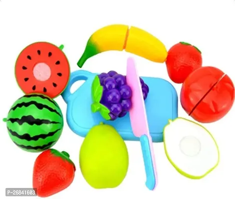 Children Fruits and Veggies Exclusive Collection of Realistic Sliceable Fruits, Vegetables, Fast Food, Bakery Products, Cake, Doughnuts for Girls and Boys Toys-thumb3