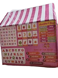 Jumbo Size Light Weight Kids Play Tent House with English and Hindi  Alphabet, Numbers, Animal Names  Kids GirlsBoys-thumb4