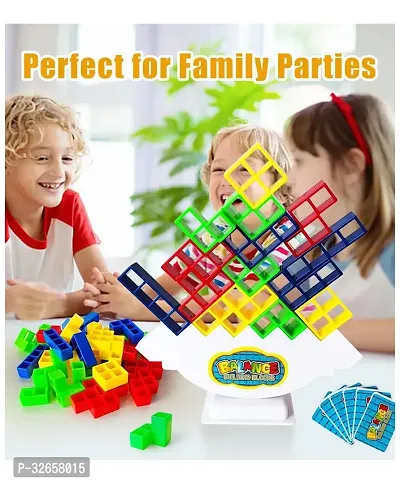 Swing Stack High Child Balance Building Block 2 Players+ Building Blocks for Kids (32 Pcs)-thumb0