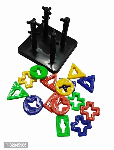 Puzzle 4 Angles Geometric Shaped Blocks Building Puzzle Toy.-thumb4