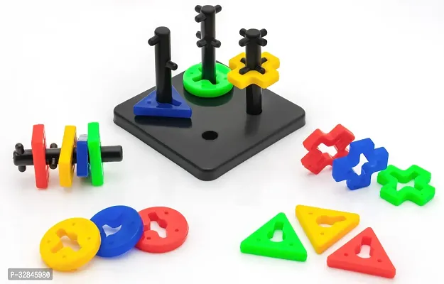 Puzzle 4 Angles Geometric Shaped Blocks Building Puzzle Toy.-thumb5