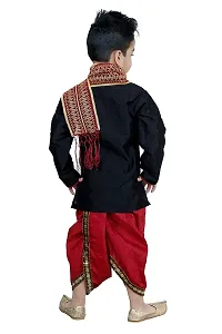 SKDC Kids Festive Dhoti Sherwani Set For Boys-thumb2