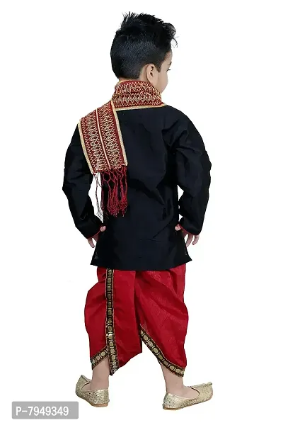 SKDC Kids Festive Dhoti Sherwani Set For Boys-thumb3