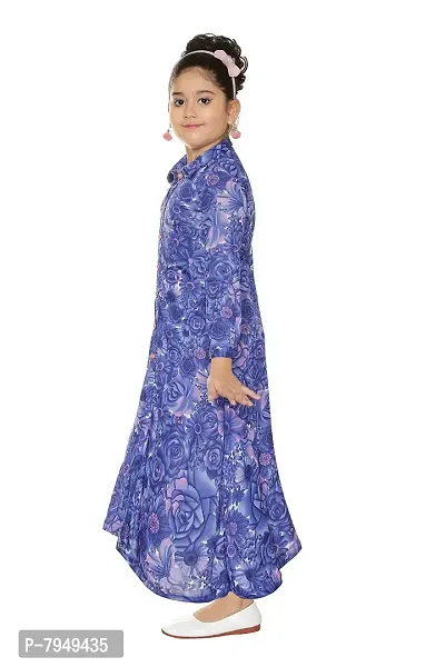 PEACEWAVE Girls Maxi/Full Length Party Dressnbsp;nbsp;(Multicolor, Full Sleeve)-thumb2