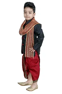 SKDC Kids Festive Dhoti Sherwani Set For Boys-thumb1