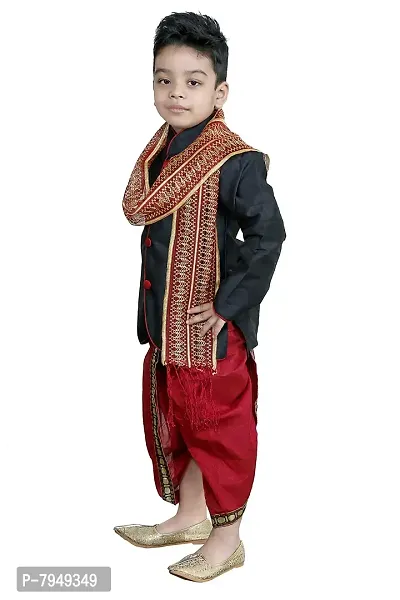 SKDC Kids Festive Dhoti Sherwani Set For Boys-thumb2