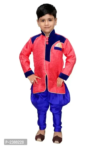 Boys Festive  Party Sherwani and Churidar Set-thumb0